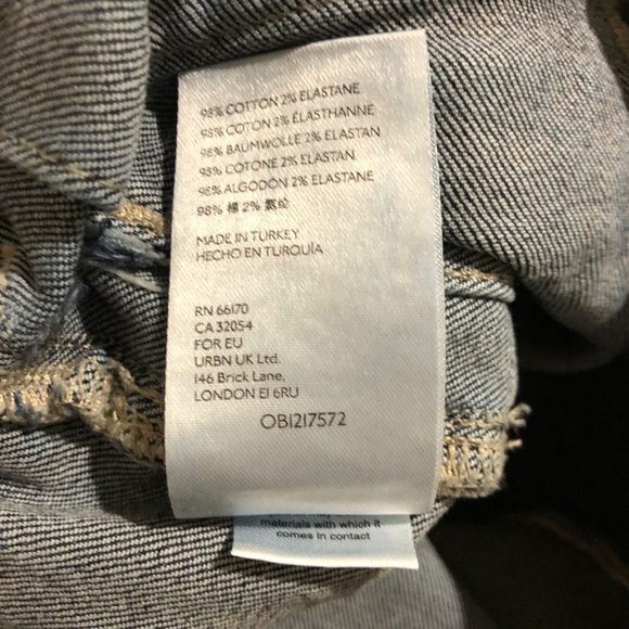 Pilcro and The Letterpress Women’s Ultra High Rise Button Fly Slim Jeans Size 29 - Picture 11 of 11